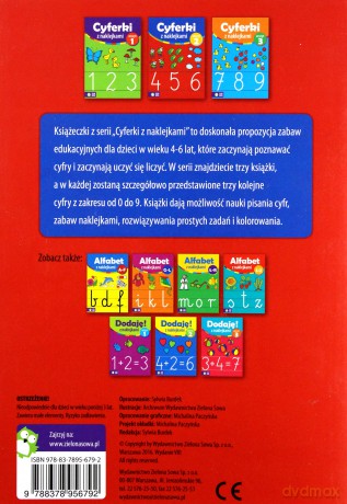 Cyferki Z Naklejkami Zeszyt 2 [KSIĄŻKA]