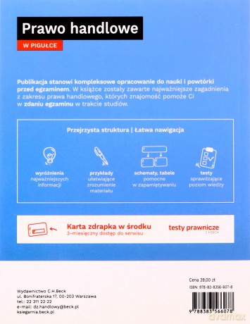 Prawo handlowe w pigułce + testy online [KSIĄŻKA]