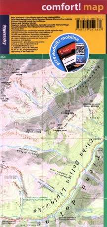 Tatry Wysokie i Bielskie polskie i słowackie laminowana mapa turystyczna 1:30 000