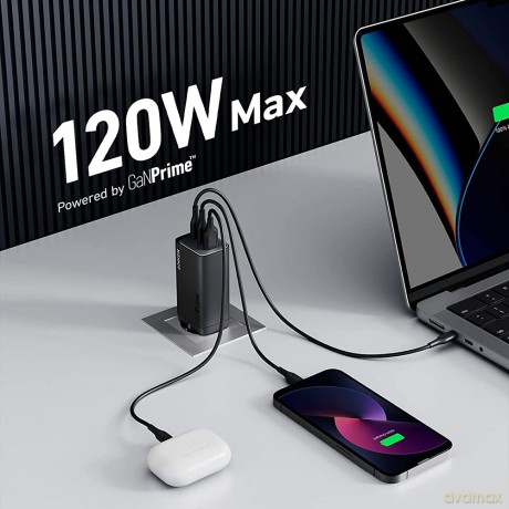 Anker ładowarka Anker GaNPrime 737 120W 1x USB-A 2x USB-C
