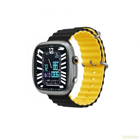 Devia pasek Deluxe Sport6 do Apple Watch 42mm/ 44mm/ 45mm/ 49mm czarny-żółty