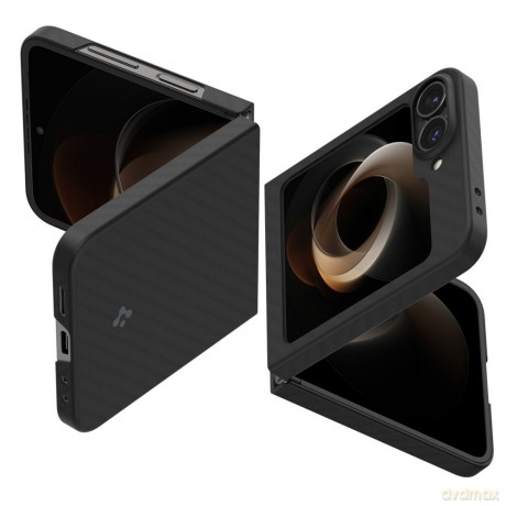 Spigen nakładka AirSkin do Samsung Galaxy Z Flip 6 Aramidowy czarna
