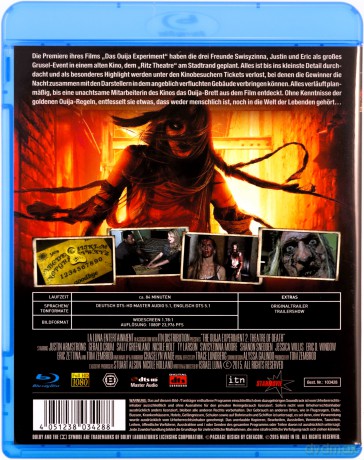 The Ouija Experiment 2: Theatre of Death [Blu-Ray]