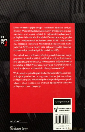 Erich Honecker Biografia Polityczna - Jan Lorenzen [KSIĄŻKA]