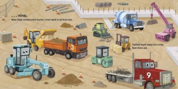 10 Little Construction Trucks (10 Little Vehicles) - Annie Bailey [KSIĄŻKA]