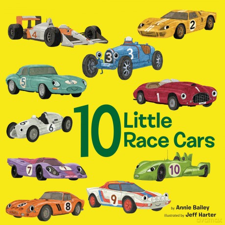 10 Little Race Cars (10 Little Vehicles) - Annie Bailey [KSIĄŻKA]