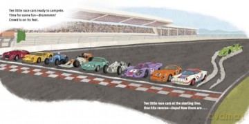 10 Little Race Cars (10 Little Vehicles) - Annie Bailey [KSIĄŻKA]