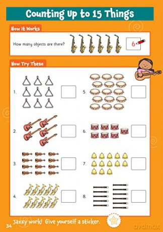 10 Minutes a Day Numbers for Ages 3-5 (with reward stickers) (CGP Reception Activity Books and Cards) [KSIĄŻKA]