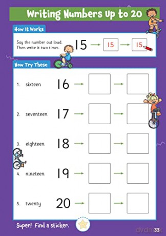 10 Minutes a Day Numbers for Ages 3-5 (with reward stickers) (CGP Reception Activity Books and Cards) [KSIĄŻKA]