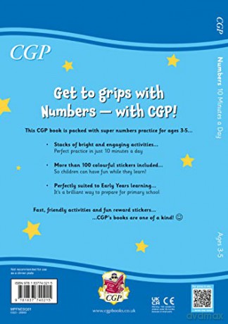 10 Minutes a Day Numbers for Ages 3-5 (with reward stickers) (CGP Reception Activity Books and Cards) [KSIĄŻKA]
