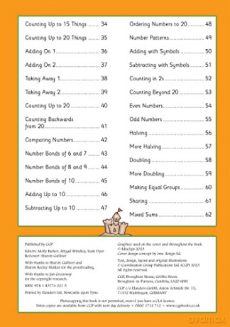 10 Minutes a Day Numbers for Ages 3-5 (with reward stickers) (CGP Reception Activity Books and Cards) [KSIĄŻKA]