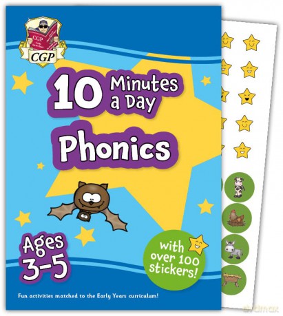 10 Minutes a Day Phonics for Ages 3-5 (with reward stickers) (CGP Reception Activity Books and Cards) [KSIĄŻKA]