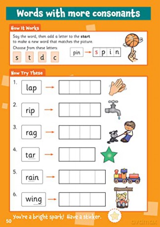 10 Minutes a Day Phonics for Ages 3-5 (with reward stickers) (CGP Reception Activity Books and Cards) [KSIĄŻKA]
