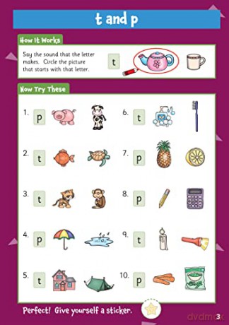 10 Minutes a Day Phonics for Ages 3-5 (with reward stickers) (CGP Reception Activity Books and Cards) [KSIĄŻKA]