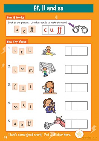 10 Minutes a Day Phonics for Ages 3-5 (with reward stickers) (CGP Reception Activity Books and Cards) [KSIĄŻKA]