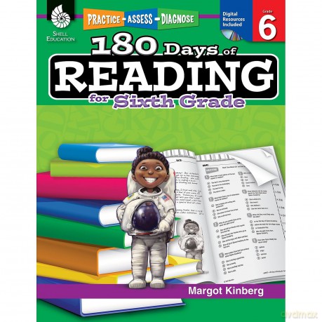 180 Days of Reading for Sixth Grade: Practice, Assess, Diagnose (180 Days of Practice) - Margot Kinberg [KSIĄŻKA]