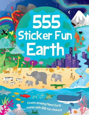 555 Sticker Fun - Earth Activity Book - Graham Oakley [KSIĄŻKA]
