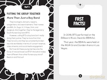 96 Facts About BTS: Quizzes, Quotes, Questions, and More! With Bonus Journal Pages for Writing! - Arie Kaplan [KSIĄŻKA]