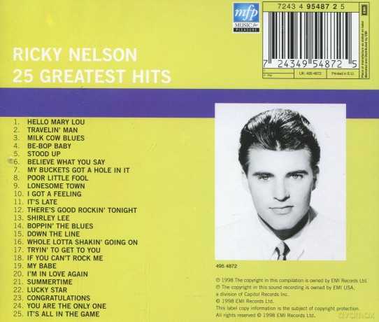 Ricky Nelson: 25 Greatest Hits [CD]