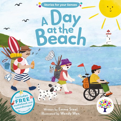 A Day at the Beach (Stories for your Senses) - Emma Steel [KSIĄŻKA]