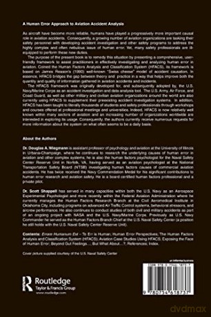 A Human Error Approach to Aviation Accident Analysis: The Human Factors Analysis and Classification System - Douglas A Wiegmann [KSIĄŻKA]
