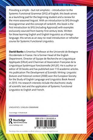 A Systemic Functional Grammar of English: A Simple Introduction - David Banks [KSIĄŻKA]