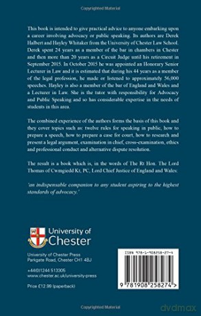Advocacy and Public Speaking: A Student's Guide 2016 (Advocacy and Public Speaking: A Student's Introduction) - Derek Whitaker [KSIĄŻKA]