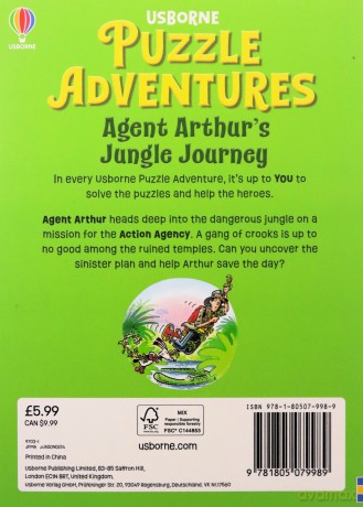 Agent Arthur's Jungle Journey (Puzzle Adventures) - Russell Punter [KSIĄŻKA]
