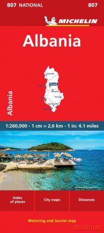 Albania - Michelin National Map 807 (Maps/Country (Michelin)) - Michelin