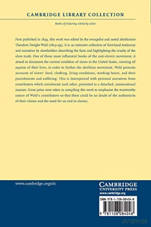 American Slavery As It Is: Testimony of a Thousand Witnesses (Cambridge Library Collection - Slavery and Abolition) - Edited By Theodore D [KSIĄŻKA]
