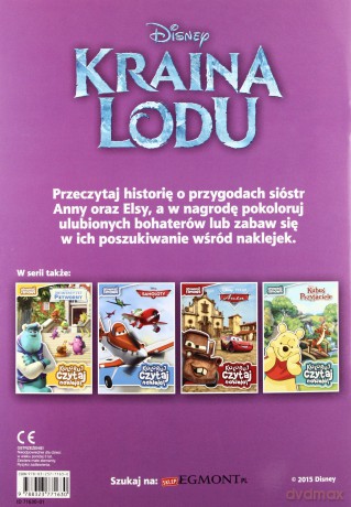 Kraina Lodu Koloruj Czytaj Naklejaj [KSIĄŻKA]