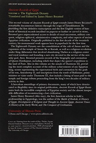 Ancient Records of Egypt: The Eighteenth Dynasty, Volume 2 - James Breasted [KSIĄŻKA]