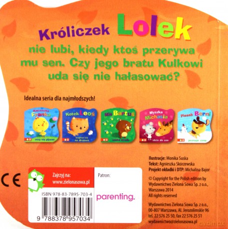 Króliczek Lolek Idzie Spać [KSIĄŻKA]
