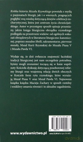 Krótka Historia Mszału Rzymskiego - Maciej Zachara [KSIĄŻKA]