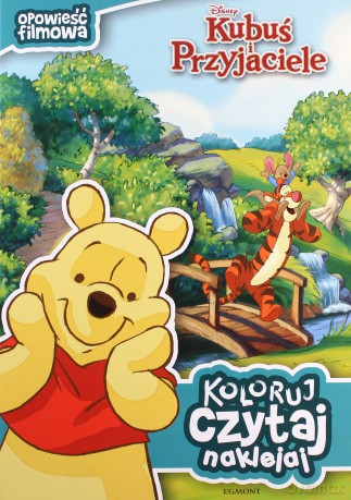 Kubuś Puchatek Koloruj Czytaj Naklejaj [KSIĄŻKA]