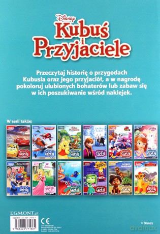 Kubuś Puchatek Koloruj Czytaj Naklejaj [KSIĄŻKA]