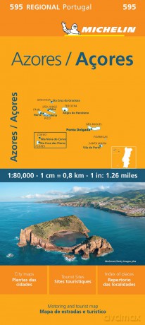 Azores - Michelin Regional Map 595 (Maps/Regional (Michelin)) - Michelin