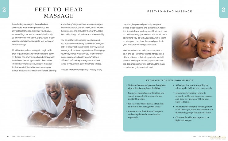 Baby Massage: Proven techniques to calm your baby and assist development: with step-by-step photographic instructions - Peter Walker [KSIĄŻKA]