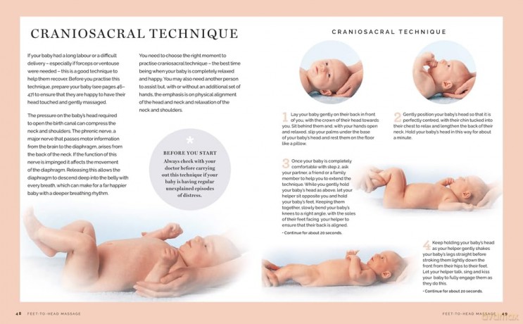 Baby Massage: Proven techniques to calm your baby and assist development: with step-by-step photographic instructions - Peter Walker [KSIĄŻKA]