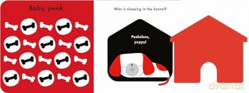 Baby Touch: Peekaboo!: My first black-and-white felt flaps book - Ladybird [KSIĄŻKA]