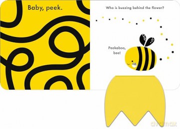 Baby Touch: Peekaboo!: My first black-and-white felt flaps book - Ladybird [KSIĄŻKA]