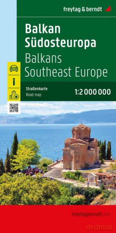 Balkans - South Eastern Europe Road Map - 1:2,000,000 scale