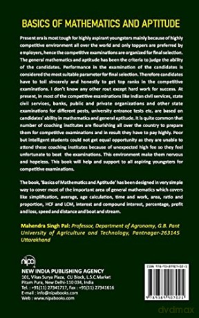 Basics Of Mathematics And Aptitude - Mahendra, Singh Pal [KSIĄŻKA]