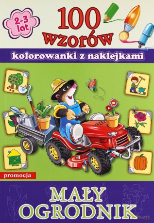 Mały Ogrodnik 100 Wzorów Kolorowanki Z Naklejkami [KSIĄŻKA]