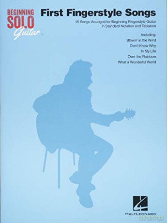 Beginning Solo Guitar: First Fingerstyle Songs: 15 Songs Arranged for Beginning Fingerstyle Guitar in Standard Notation and Tablature [KSIĄŻKA]