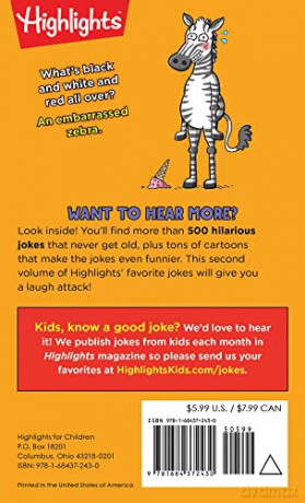 Best Kids' Jokes Ever! Volume 2 (Highlights Laugh Attack! Joke Books) (HL Laugh Attack! Joke Bks) - Highlights [KSIĄŻKA]