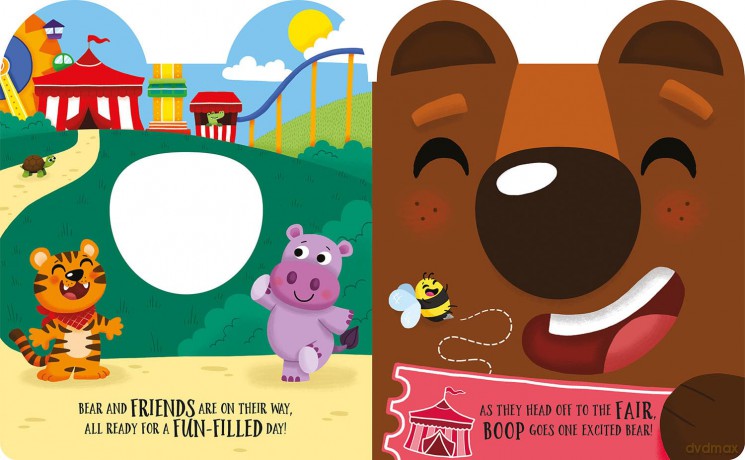 Boop Me! Happy Bear (Boop Me! A squeaky nose series) - Claire Baker [KSIĄŻKA]