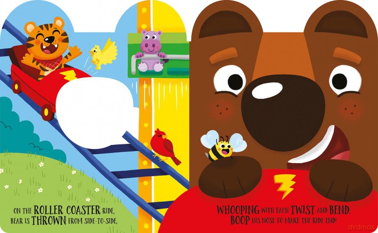 Boop Me! Happy Bear (Boop Me! A squeaky nose series) - Claire Baker [KSIĄŻKA]