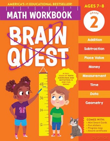 Brain Quest Math Workbook: 2nd Grade (Brain Quest Math Workbooks) [KSIĄŻKA]