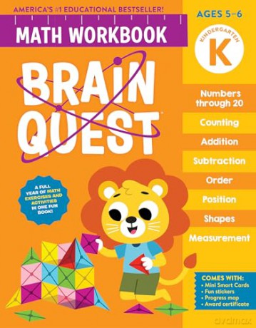 Brain Quest Math Workbook: Kindergarten (Brain Quest Math Workbooks) [KSIĄŻKA]